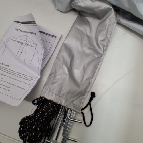 POP-UP CANOPY - 8FT X 8FT - SILVER/WHITE image 5