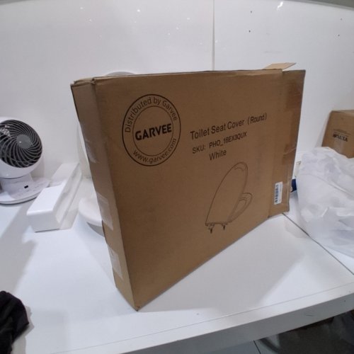 GARVEE ROUND TOILET SEAT WITH SOFT CLOSE - 14.5" X 16" - WHITE - (MODEL: PHO-16EX3QUX) image 3