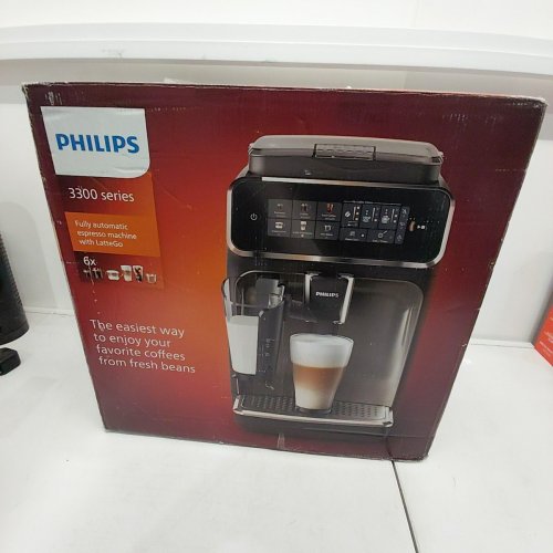 PHILIPS LATTEGO 3300 SERIES FULLY AUTOMATIC ESPRESSO MACHINE WITH BUILT-IN GRINDER - BLACK (MODEL: EP3341/50) image 6