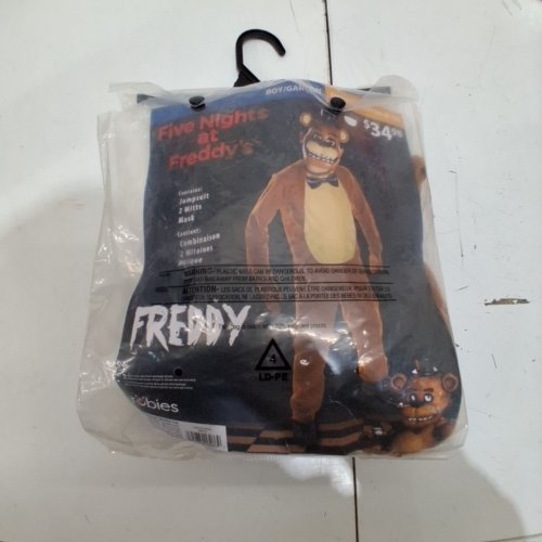 3PC BOYS RUBIES FIVE NIGHTS AT FREDDY'S "FREDDY" COSTUME WITH JUMPSUIT, MASK AND GLOVES - MEDIUM (8-10) - BROWN (STYLE: 640330) image 2