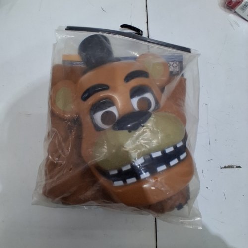 3PC BOYS RUBIES FIVE NIGHTS AT FREDDY'S "FREDDY" COSTUME WITH JUMPSUIT, MASK AND GLOVES - MEDIUM (8-10) - BROWN (STYLE: 640330) image 3