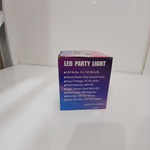 LED PORTABLE DISCO PARTY LIGHT - BLACK image 3