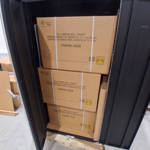 4PC TRINITY PRO HEAVY DUTY GARAGE CABINET SET - BLACK (MODEL: TSNPBK-0614) image 4