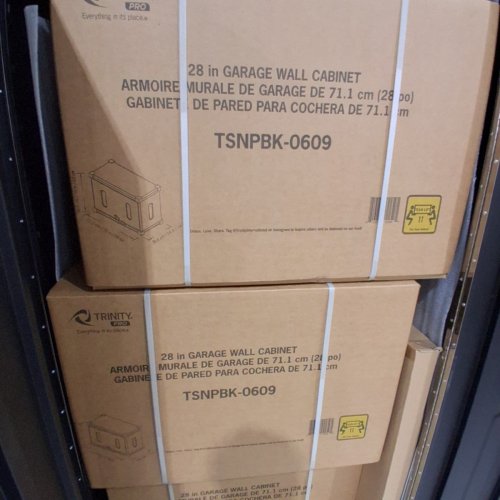 4PC TRINITY PRO HEAVY DUTY GARAGE CABINET SET - BLACK (MODEL: TSNPBK-0614) image 5