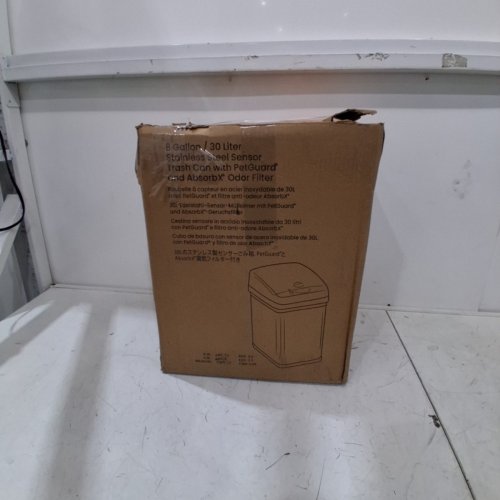 ITOUCHLESS PET-PROOF STAINLESS STEEL SENSOR TRASH CAN WITH ABSORBX ODOR FILTER SYSTEM - 8 GALLON (MODEL: DZT08PL-1) image 6