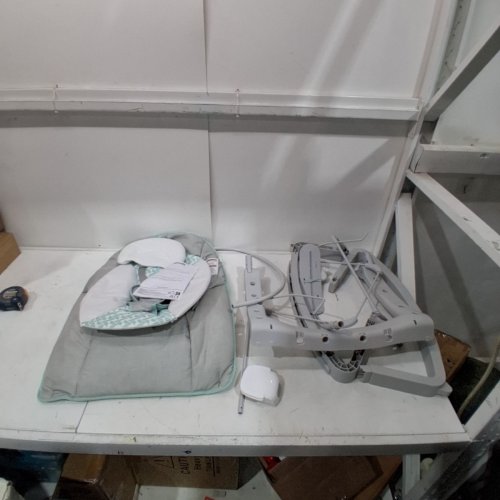 INGENUITY 3-IN-1 KEEP COZY GROW WITH ME VIBRATING BABY BOUNCER, ROCKER & CHAIR - 40LBS CAPACITY - WEAVER THEME GREY/WHITE/GREEN (MODEL: ‎12428) image 3