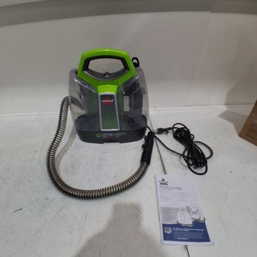 BISSELL LITTLE GREEN PROHEAT PORTABLE DEEP CLEANER/SPOT CLEANER WITH SELF-CLEANING HYDRORINSE TOOL - GREEN/GREY (MODEL : 2513B / 2513N) image 3
