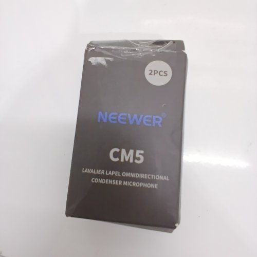 2PK NEEWER LAVALIER CONDENSER MICROPHONES - 3.5 MM AUX - BLACK (MODEL: CM5) image 3