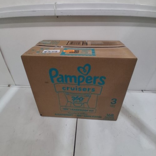 168PK PAMPERS CRUISERS DISPOSABLE BABY DIAPERS - SIZE 3 (16-28LBS) image 2