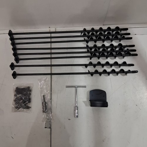 8PK SPIRAL GROUND ANCHORS - BLACK - (MODEL: YLY-MG-13-5) image 2