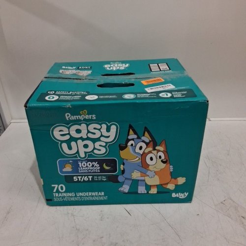 70PK PAMPERS EASY UPS POTTY TRAINING UNDERWEAR - 5T/6T - BLUEY image 3