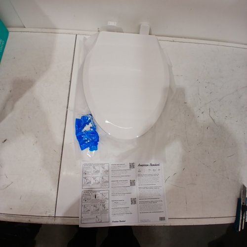 AMERICAN STANDARD ELONGATED SLOW-CLOSE TOILET SEAT - 16.5" X 13" - WHITE (MODEL: 5503A00B.020) image 2