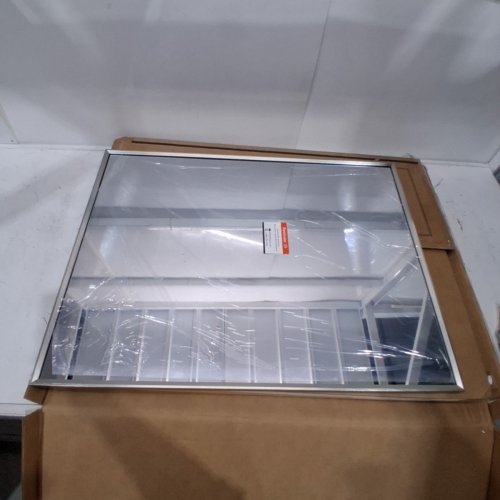 KEONJINN METAL FRAME MIRROR 24" X 32" - SILVER image 2