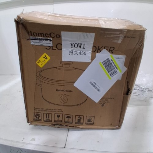 HOMECOOKIN SLOW COOKER - 6 QT, 120V, 240W - RED (MODEL: SC600M-R) image 6