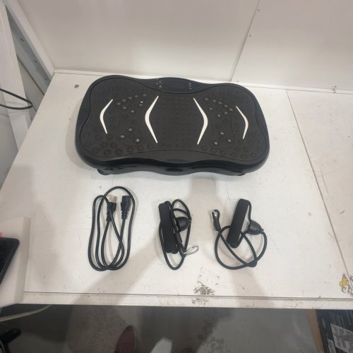 MINI VIBRATION PLATE WITH BANDS - 400 LBS MAX WEIGHT - BLACK (MODEL: 550) image 4