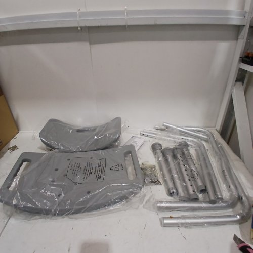 MEDLINE GUARDIAN DELUXE ALUMINUM BATH CHAIR - 400LBS CAP - GREY (MODEL: G2-101KRX1) image 2