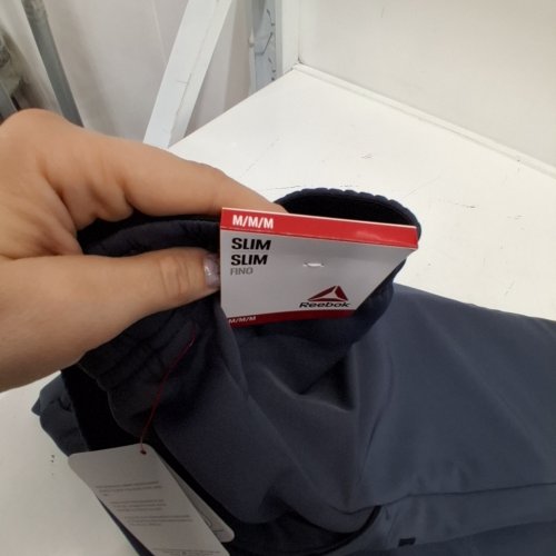 MEN'S REEBOK SLIM FIT JOGGING PANTS - MEDIUM - GREY image 3