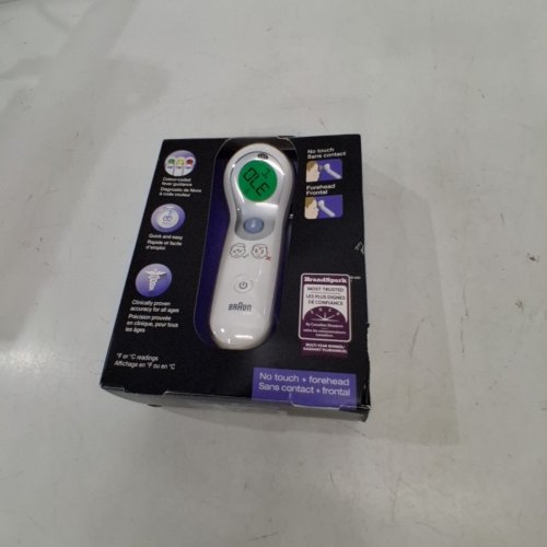 BRAUN NO TOUCH + FOREHEAD BATTERY OPERATED THERMOMETER - WHITE (MODEL: BNT300CA) image 5