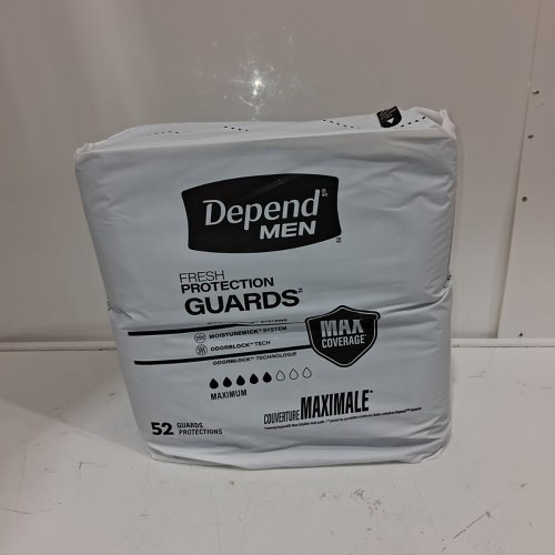 52PK DEPEND FOR MEN MAXIMUM ABSORBENCY INCONTINENCE GUARDS image 3
