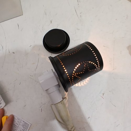 CVHOMEDECO DECORATIVE PLUG-IN LIGHT - WAX WARMER - BLACK image 3