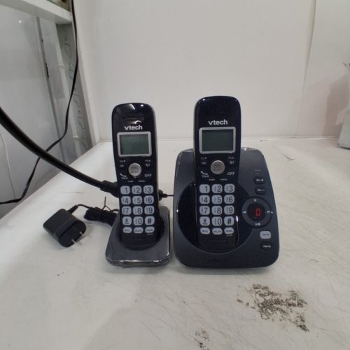 4PC VTECH DECT 6.0 HANDSET CORDLESS HOME PHONE ANSWERING SYSTEMS WITH ANSWERING MACHINE - BLACK (MODEL: CS6224-21) image 3