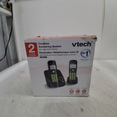 4PC VTECH DECT 6.0 HANDSET CORDLESS HOME PHONE ANSWERING SYSTEMS WITH ANSWERING MACHINE - BLACK (MODEL: CS6224-21) image 6