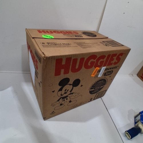 168PK HUGGIES LITTLE MOVERS HUGGFIT DISPOSABLE BABY DIAPERS - SIZE 3 - MICKEY MOUSE image 2