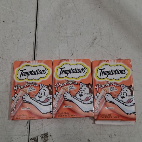 3 (4PK) TEMPTATIONS CREAMY PURRRR-ÉE LICKABLE ADULT CAT TREATS - image 2