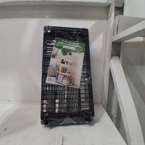 STORAGE SHELVES 4 TIER SHELF ORGANIZER - 31" X 15" - BLACK image 4