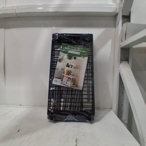 STORAGE SHELVES 4 TIER SHELF ORGANIZER - 31" X 15" - BLACK image 6