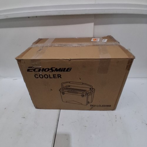 ECHOSMILE INSULATED ROTOMOLDED COOLER WITH SEALING RING - 25 QT - WHITE (MODEL: LCL025WB) image 6