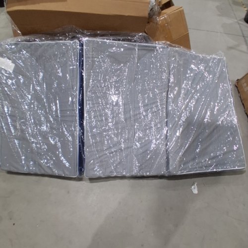 TWIN TRI-FOLD MATTRESS - 4" - WHITE AND BLUE image 4