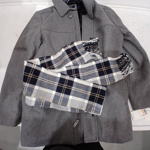 MEN'S DOCKERS WESTON WOOL BLEND SCARF AND COAT SET - SM - GREY (STYLE: DM6RP357) image 3