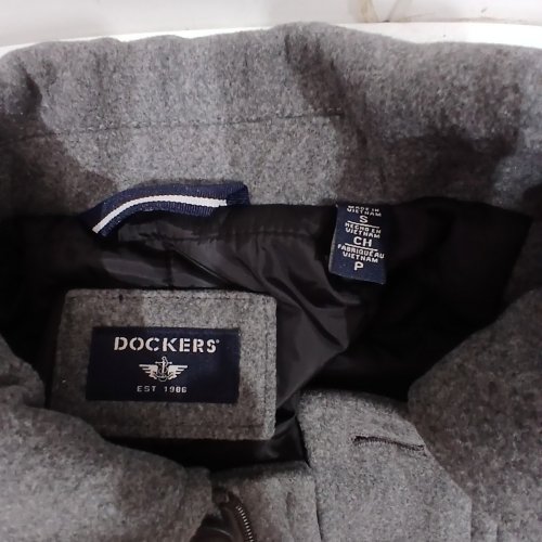 MEN'S DOCKERS WESTON WOOL BLEND SCARF AND COAT SET - SM - GREY (STYLE: DM6RP357) image 4