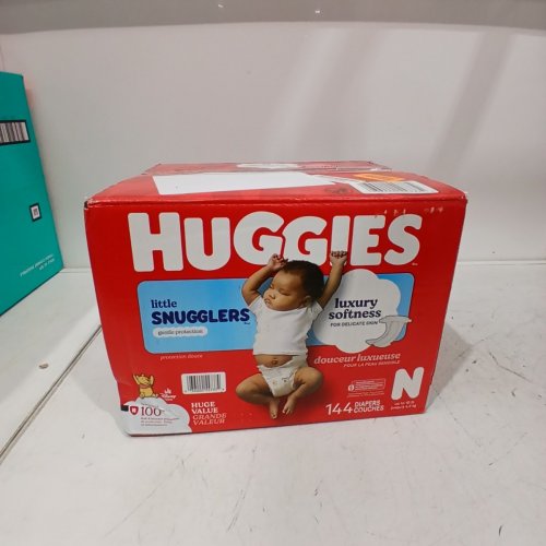 144PK HUGGIES LITTLE SNUGGLERS BABY DIAPERS - SIZE NEWBORN (UP TO 10 LBS) - WINNIE THE POOH image 3