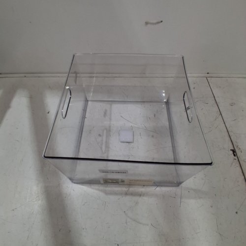 BRIGHTROOM PLASTIC STACKABLE BIN - 12" X 12" X 8" - CLEAR image 2