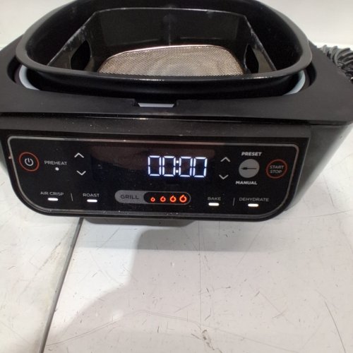 NINJA FOODI 5-IN-1 AIR FRYER, ROAST, BAKE, DEHYDRATE INDOOR ELECTRIC GRILL - 4 QT - (MODEL: LG451BK) image 2