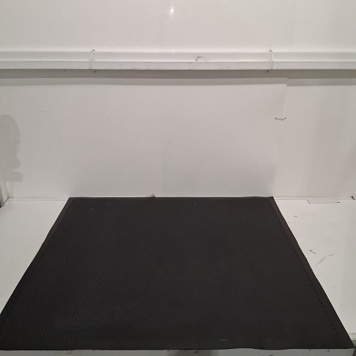 DOOR ENTRANCE NON-SLIP FLOOR MAT - 35" X 31" - BLACK image 2