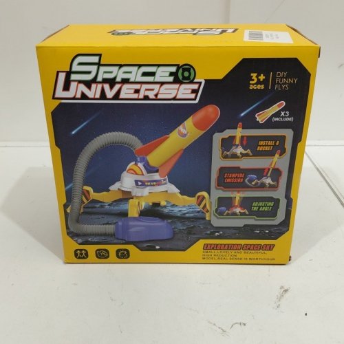 ANPRO TOY ROCKET LAUNCHER WITH 6 ROCKETS - SOARS 100FT - YELLOW/RED/BLUE (MODEL: GYH0018YW-2) image 2