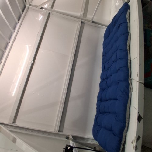 SPORTNEER CAMPING COT MATTRESS PAD - 71"X27" - BLUE image 2