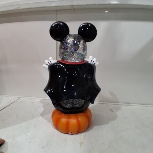 DISNEY HALLOWEEN MICKEY MOUSE FIGURE SPINNING GLITTER LANTERN - 16"- BLACK SILVER ORANGE (MODEL: 1785028) image 5