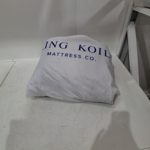 KING KOIL LUXURY AIR MATTRESS WITH BUILT-IN PUMP DURABLE WATERPROOF - 20" - TWIN - BLUE/BEIGE image 5
