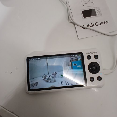 MOMCOZY SMART WIFI BABY 5" MONITOR WITH CAMERA AND AUDIO WITH WALL MOUNT, MOTION & CRY DETECTION - 1080P - WHITE - (MODEL:BM04) image 2