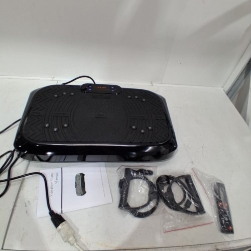 TAEVNO BLUETOOTH VIBRATION PLATE EXERCISE MACHINE - 450LB CAPACITY - WITH REMOTE - BLACK image 2