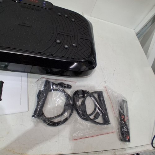 TAEVNO BLUETOOTH VIBRATION PLATE EXERCISE MACHINE - 450LB CAPACITY - WITH REMOTE - BLACK image 3