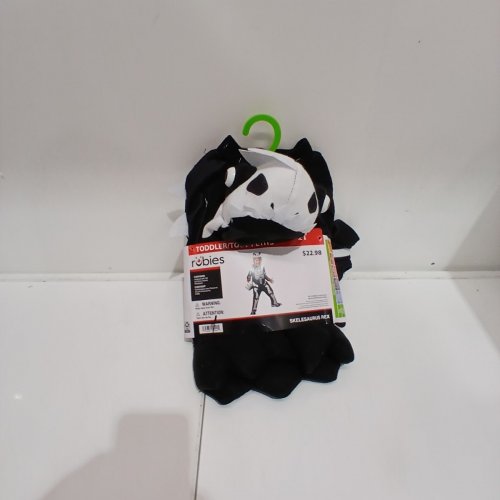 RUBIES TODDLER SKELESAURUS SKELETON DINOSAUR COSTUME - 2T - BLACK AND WHITE image 2