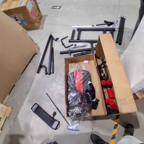 ONETWOFIT HEAVY DUTY INVERSION TABLE ADJUSTABLE HEIGHT - 4FT 2.6" TO 6FT 1" - UP TO 300LBS - BLACK/RED (MODEL: OT257) image 2