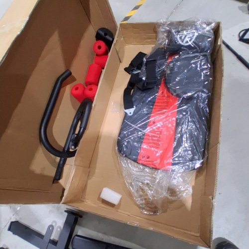 ONETWOFIT HEAVY DUTY INVERSION TABLE ADJUSTABLE HEIGHT - 4FT 2.6" TO 6FT 1" - UP TO 300LBS - BLACK/RED (MODEL: OT257) image 4