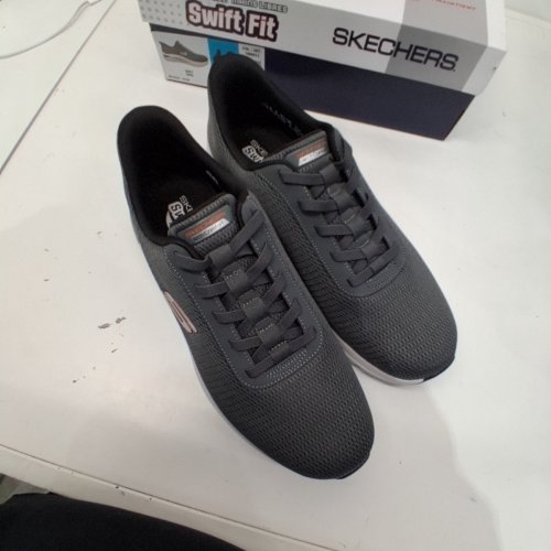 MEN'S SKECHERS ARCH COMFY 2.0 SLIP ON SNEAKERS - 12 - GREY (STYLE:1998912) image 3