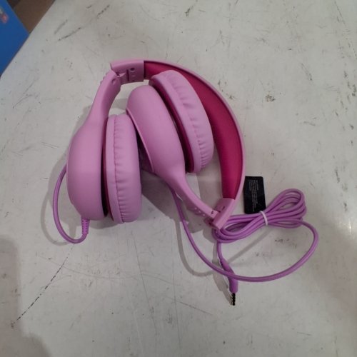 KID'S MPOW WIRED FOLDABLE HEADPHONES WITH VOLUME CONTROL - PINK (MODEL: BH297B) image 2